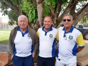 Cloves Serra vice-presidente da APB; Marco Cabral, presidente; e José Murilo, diretor de esportes